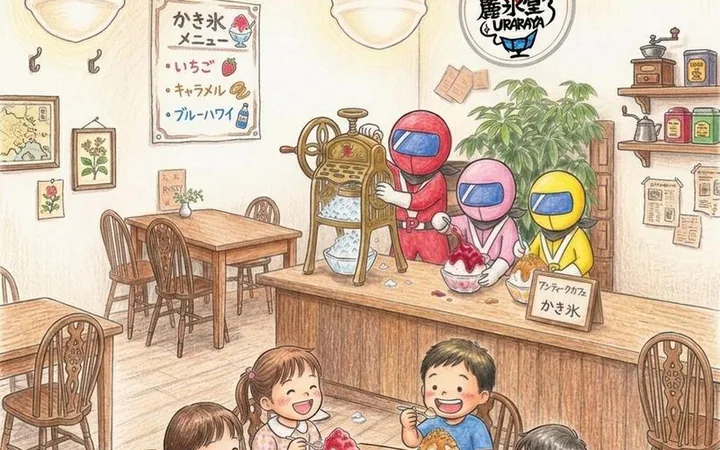 かき氷のお店 麗氷堂のようす